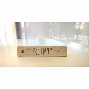 New RAE DUNN 🐝BEE HAPPY🐝 Desk Sign!